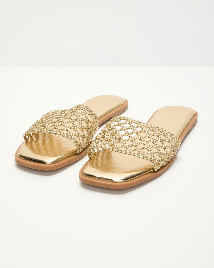 Warren Crochet Flat Sandals