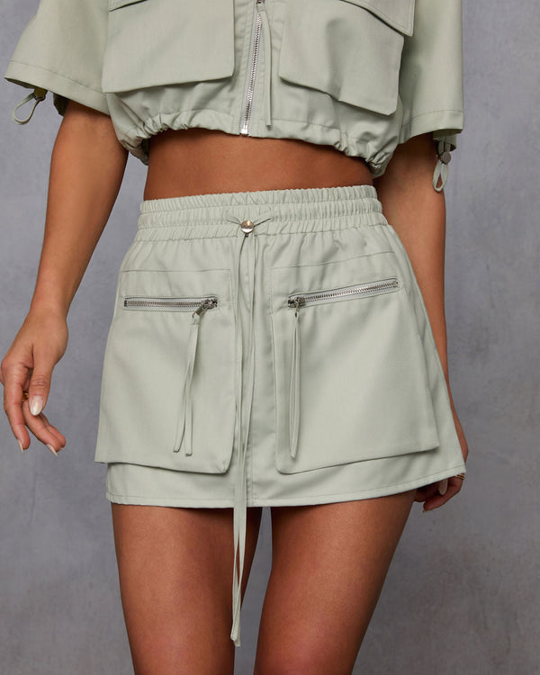 Minimal Muse Cargo Mini Skirt