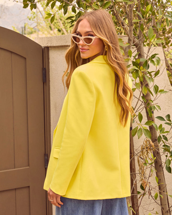 Beaming Cotton Pocketed Blazer