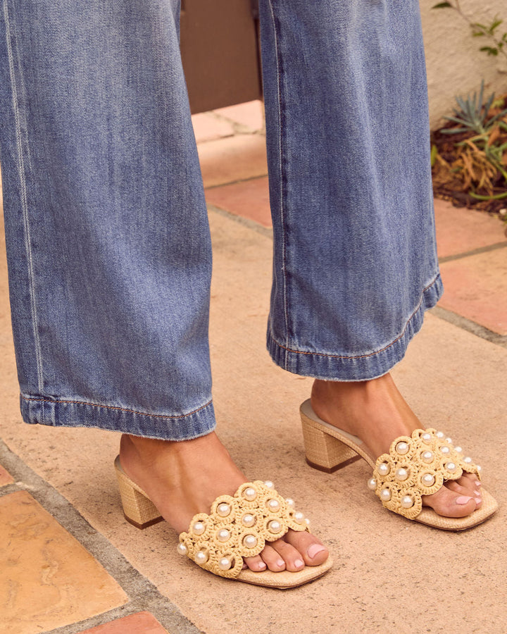 Dinah Pearl Embellished Mules
