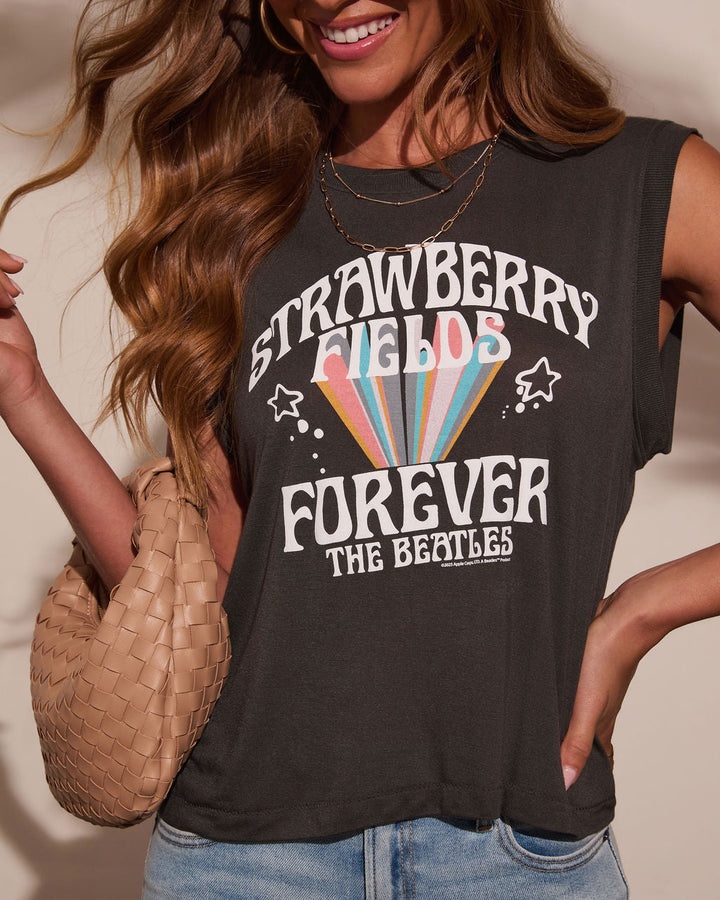 Strawberry Fields Graphic Muscle Tee