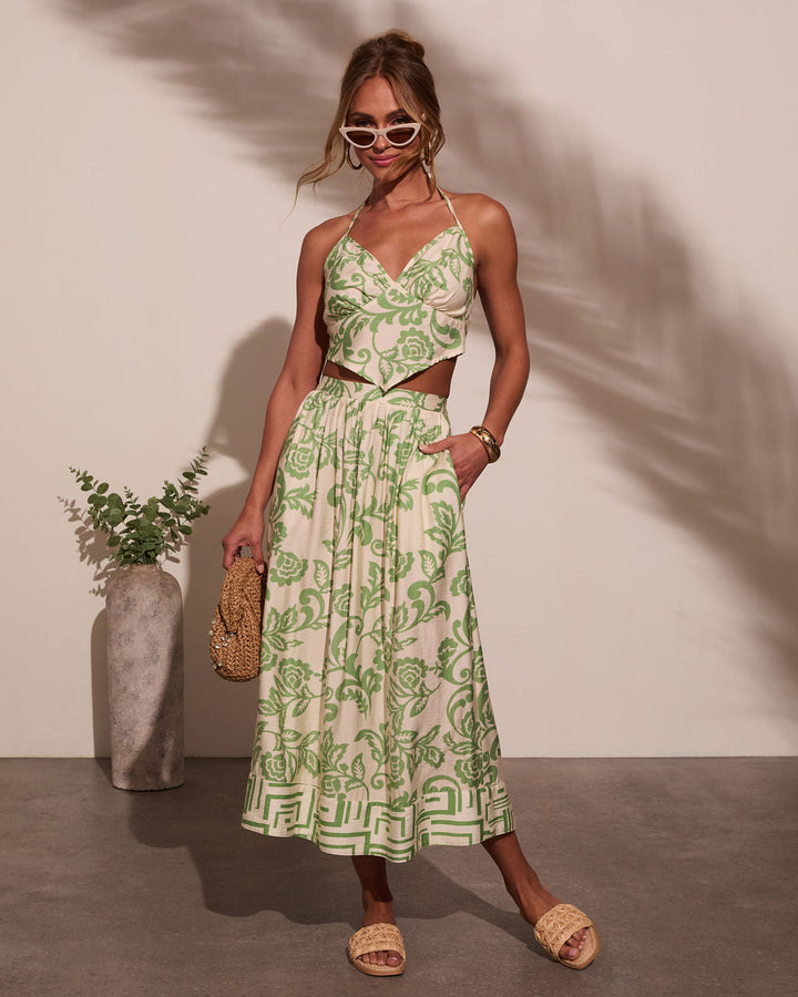 Elliah Abstract Halterneck Tank