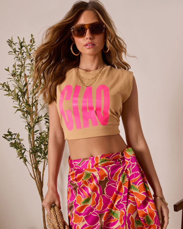 Ciao Graphic Muscle Tee