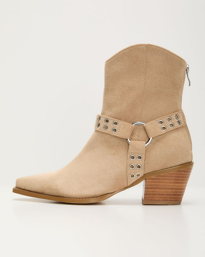 Wynnie Western Grommet Detail Booties