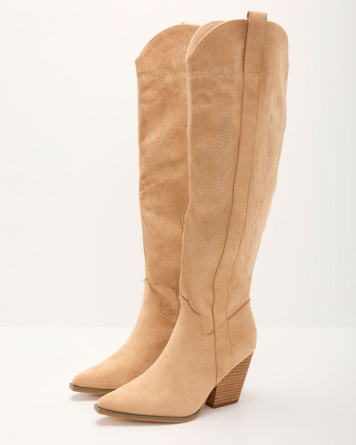 Bronco Western Knee High Boots