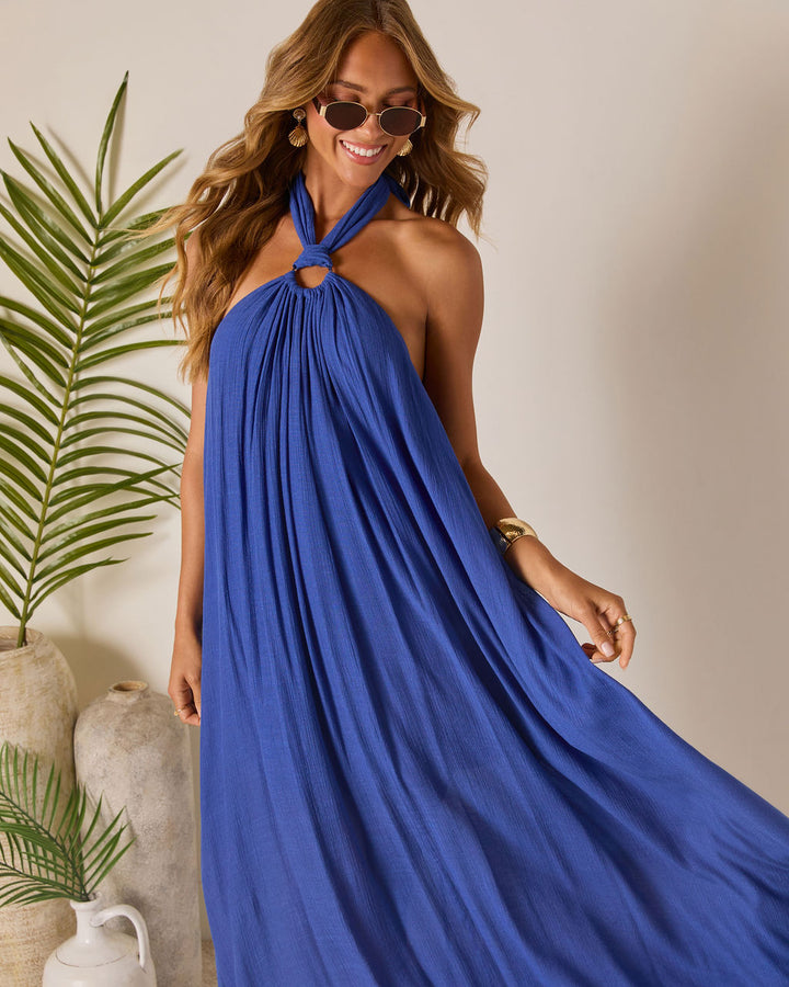 Sun Chaser Halter Maxi Dress