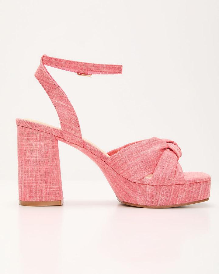 Mikah Twist Knot Platform Heels