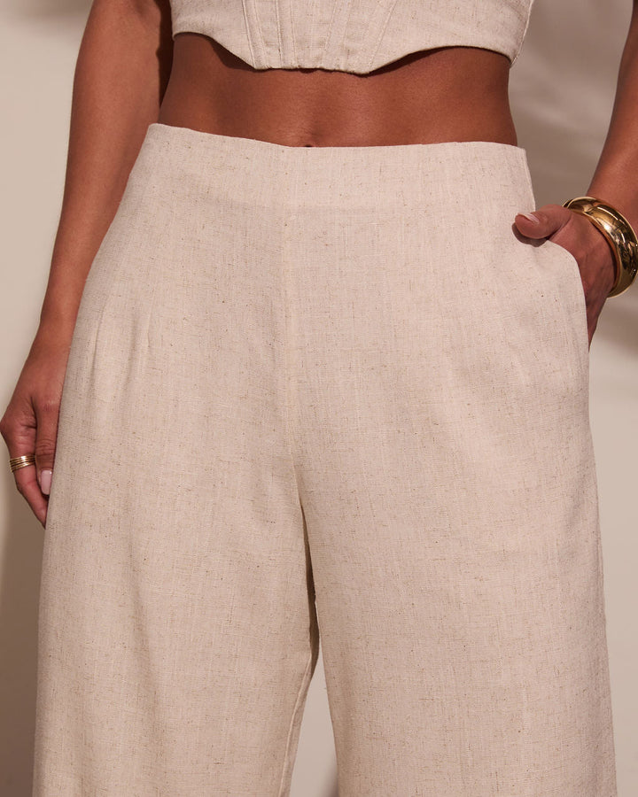 Melanie Wide Leg Linen Pants
