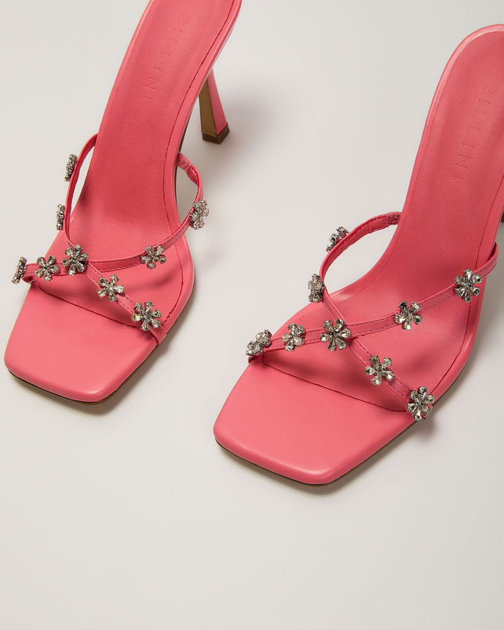 Soelen Embellished Open Toe Heels