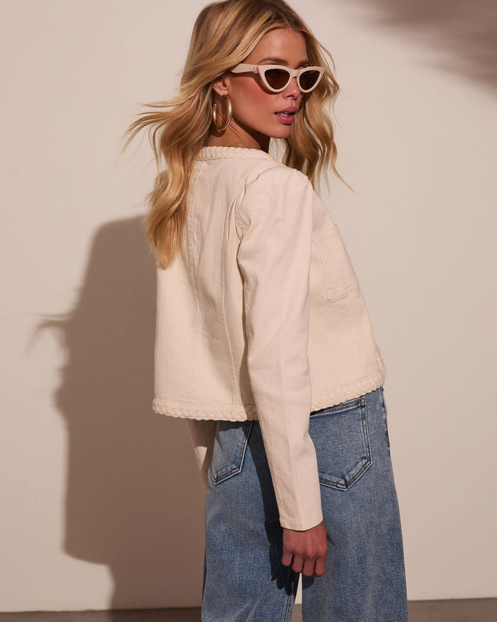 Sidney Braided Trim Twill Jacket
