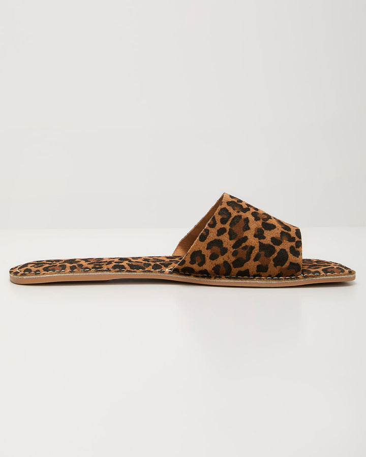 Alia Leopard Slide Sandals