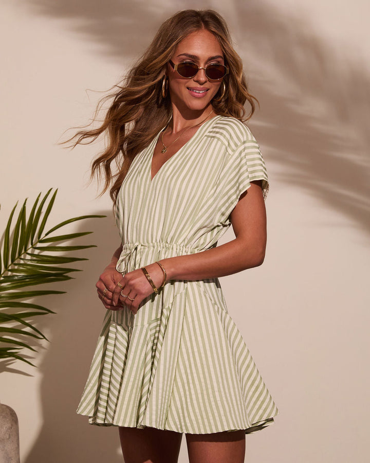 Dylann Striped Mini Dress
