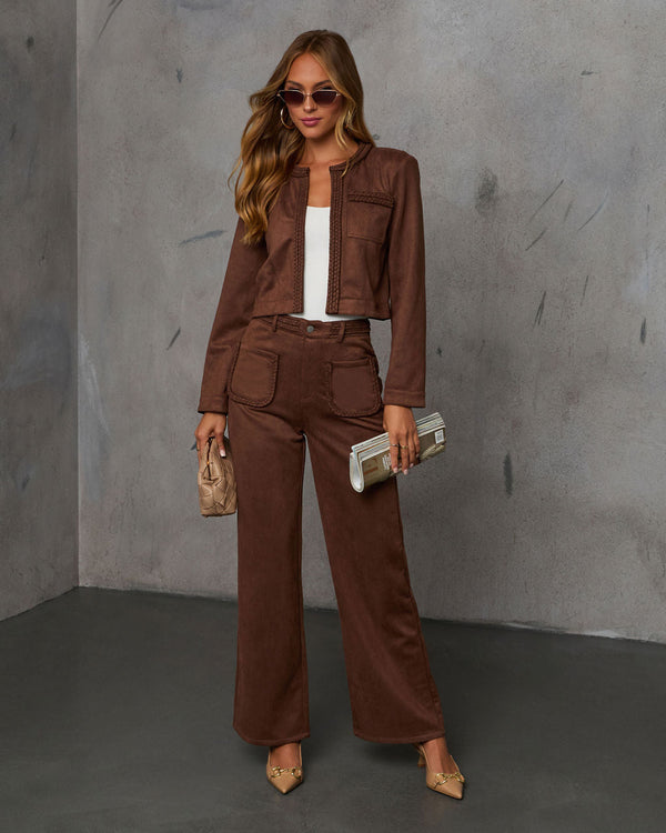 Deacon High Rise Trouser Chocolate