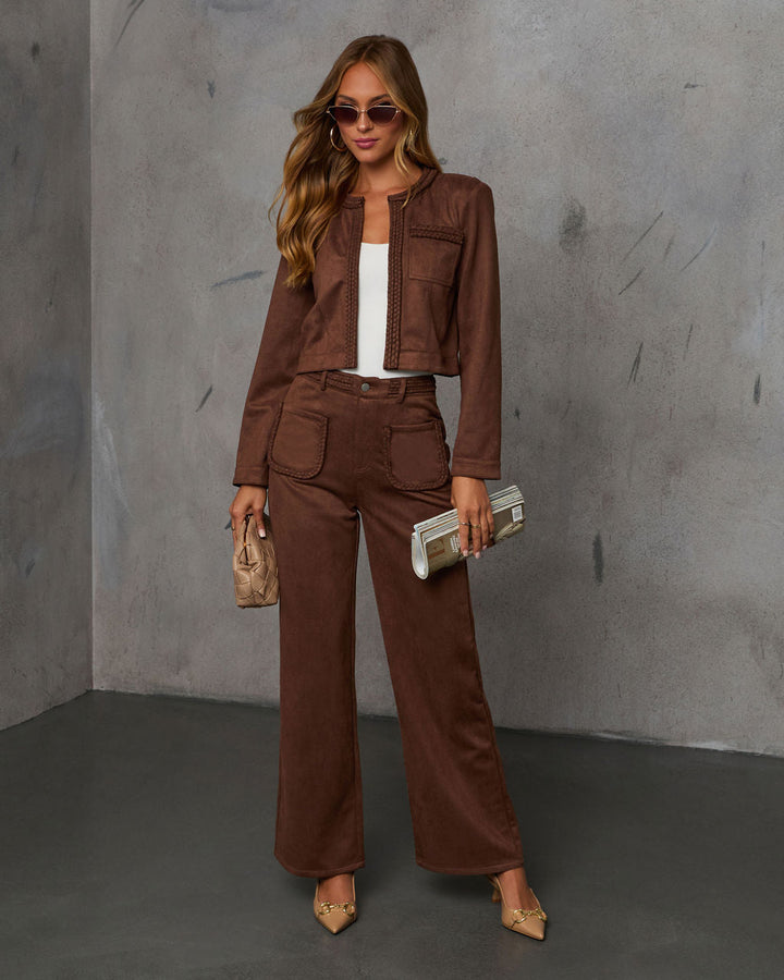 Deacon High Rise Trouser Chocolate