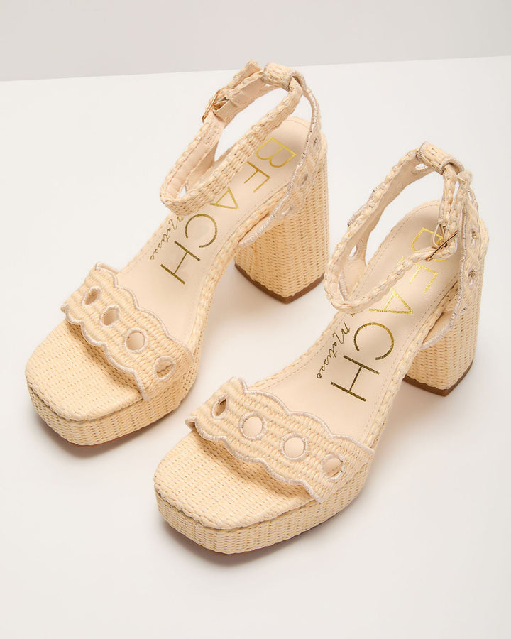 Jetsetter Woven Platform Heels