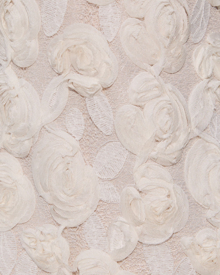 Lemon Lilies Raised Floral Mini Dress