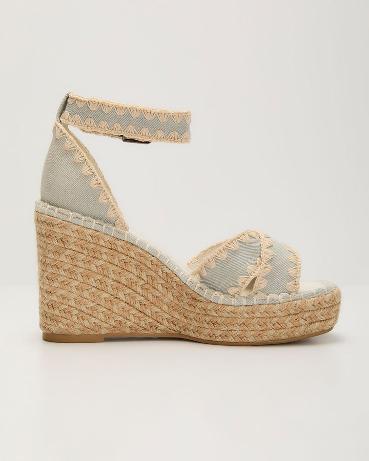 Saddler Raffia Wedge Sandal