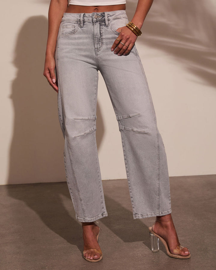 Wild Honey Stretch High Rise Barrel Jeans
