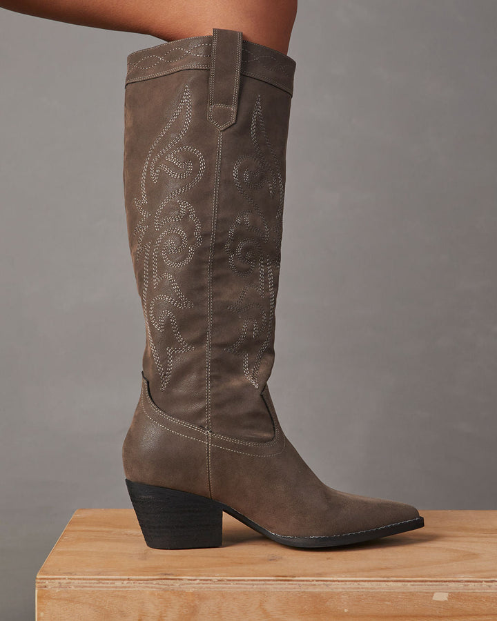 Vinny Knee High Western Boot