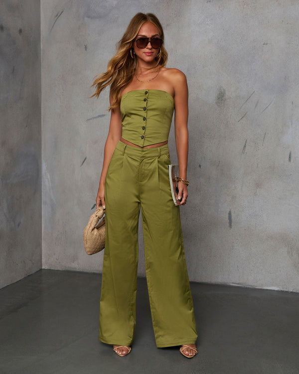 Trails End Flare Leg Trouser Green