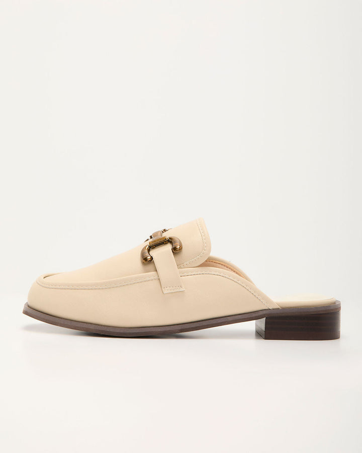 Honey Hide Loafer Mules