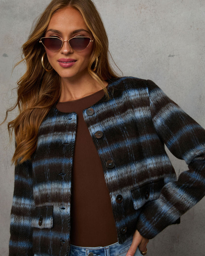 Cabin Affair Plaid Mohair Jacket