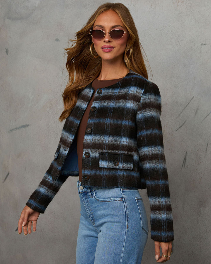 Cabin Affair Plaid Mohair Jacket