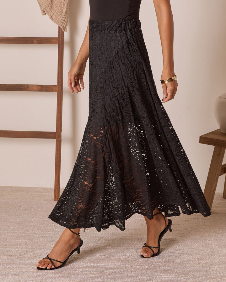 Sundrenched Lace Maxi Skirt