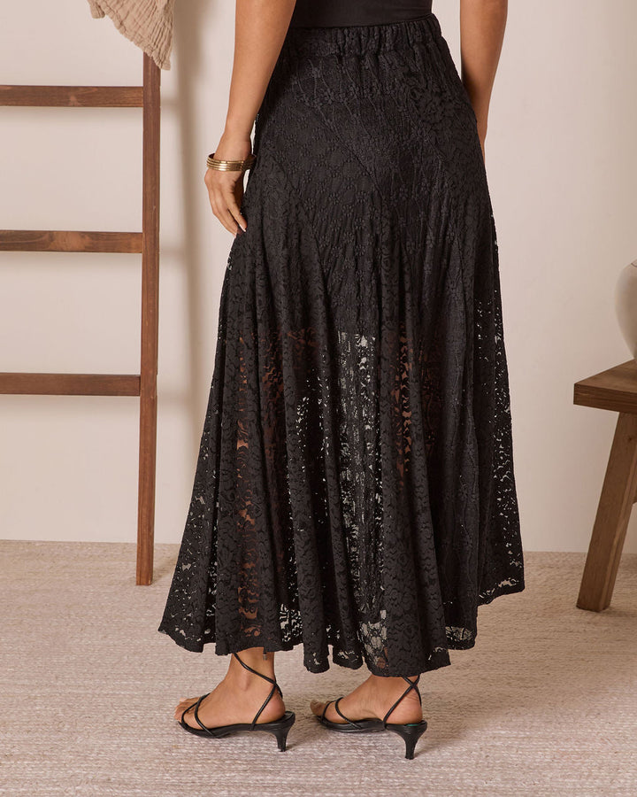 Sundrenched Lace Maxi Skirt