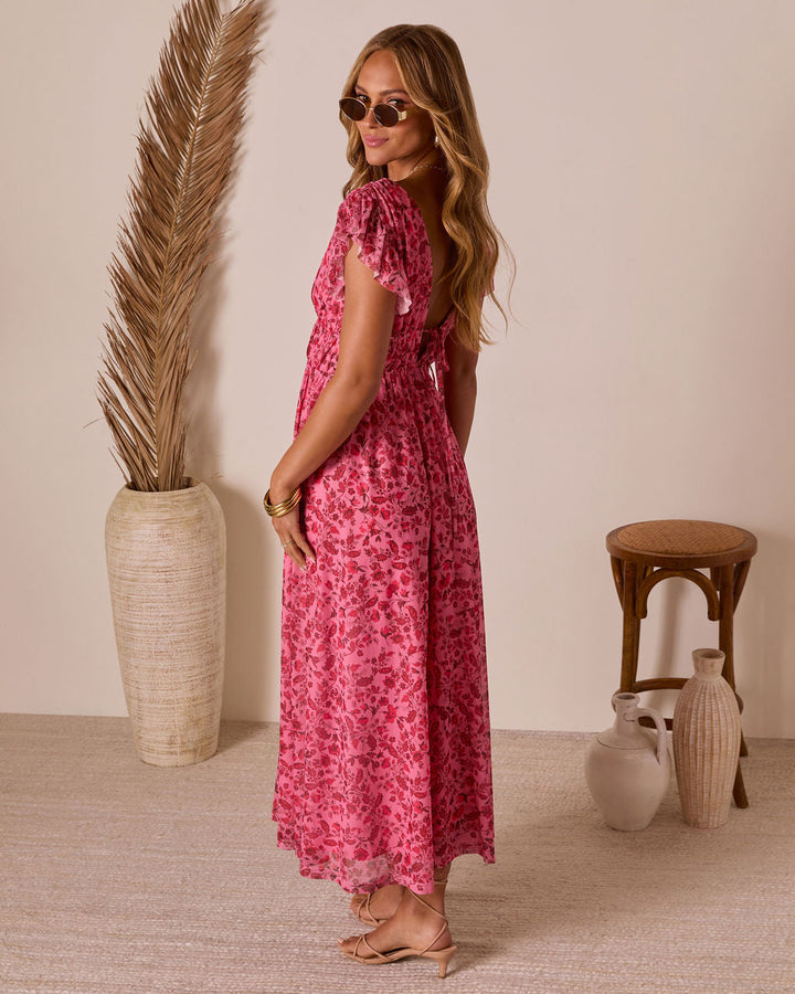 Private Island V-Neck Floral Maxi Dress