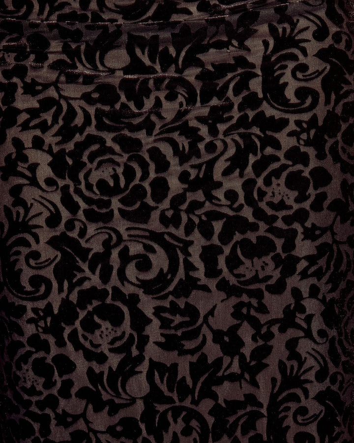 Take Me There Strapless Velvet Midi Dress