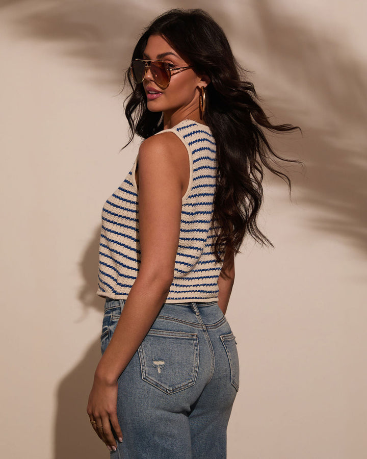 Clementine Striped Sweater Vest