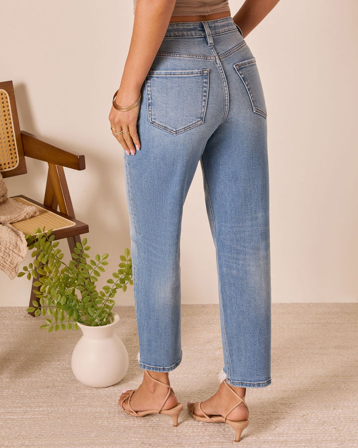 Outlaw Stretch Super High Rise Barrel Jean