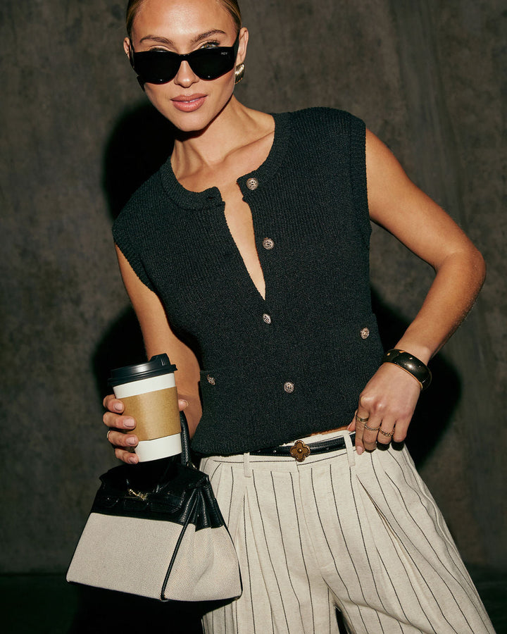 Cherise Knit Cardigan Black