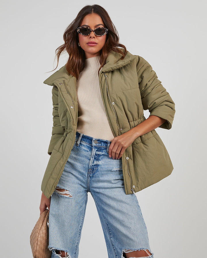 Bleecker Street Puffer Jacket Olive