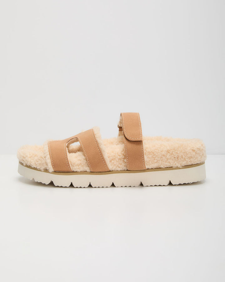 Adelene Sherpa Lined H-Strap Sandal