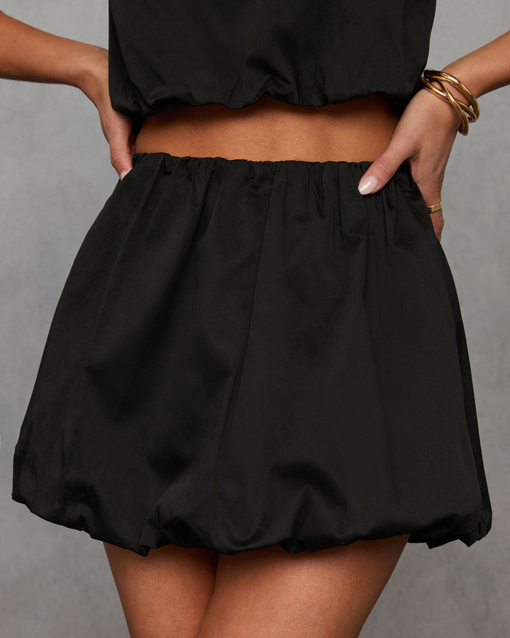 Sweet On You Bubble Hem Mini Skirt