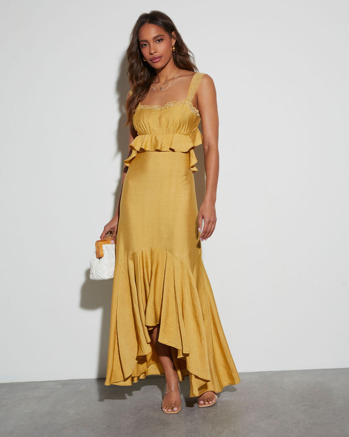Luminous Sun Maxi Dress Sunflower