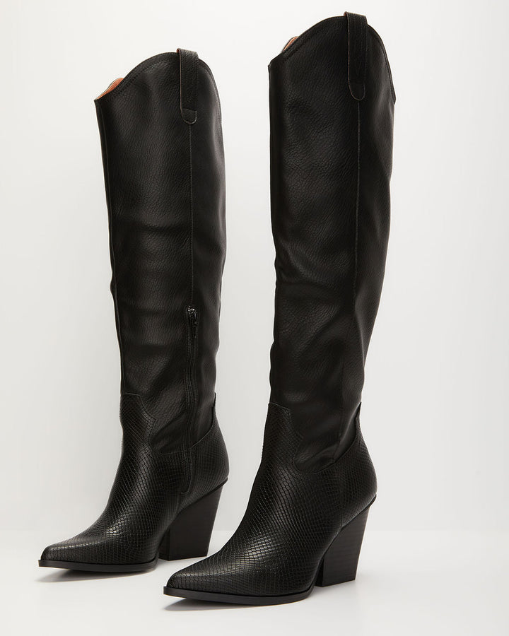 Sandalwood Western Knee High Boots