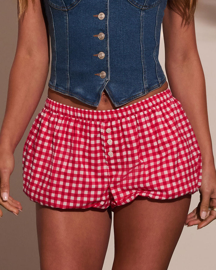 Neria Bubble Micro Mini Shorts