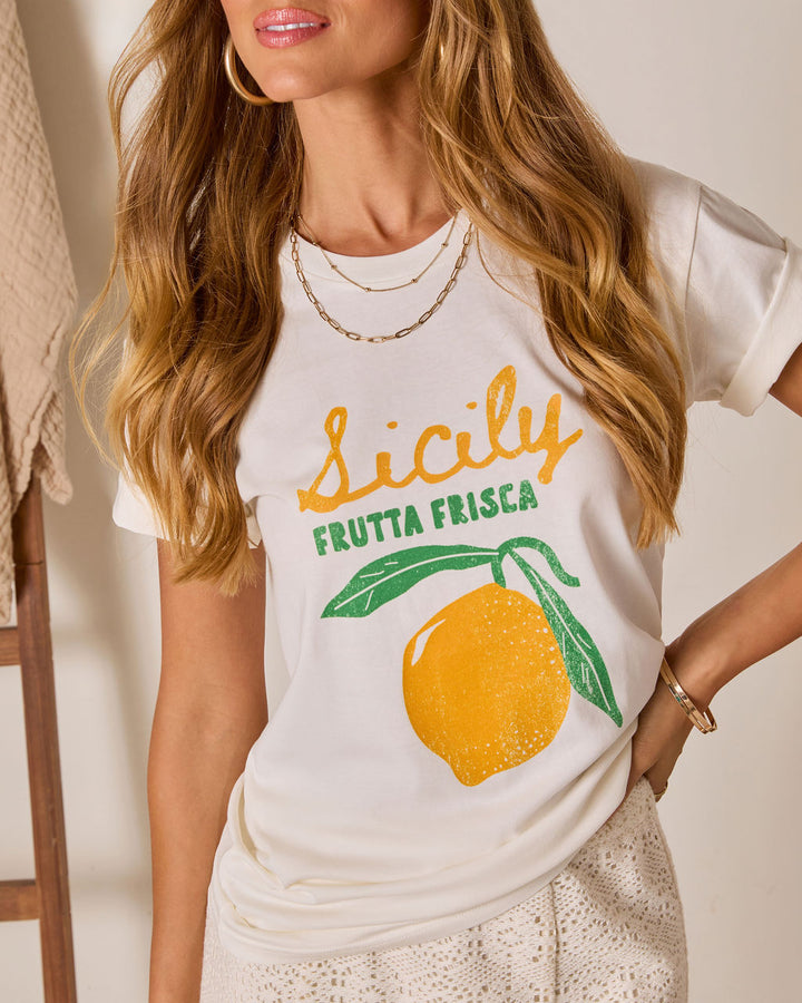 Sicily Frutta Frisca Short Sleeve Graphic Tee