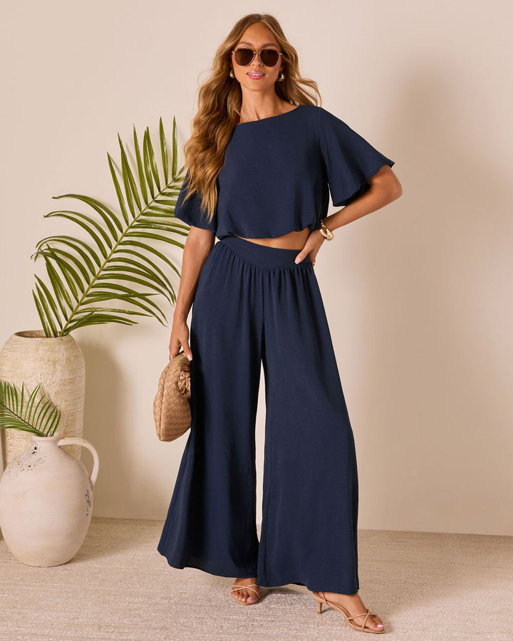 Island Sway Pleated Blouse