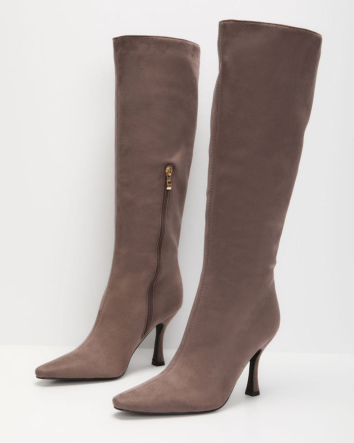 Rulyn Faux Suede Knee High Boots