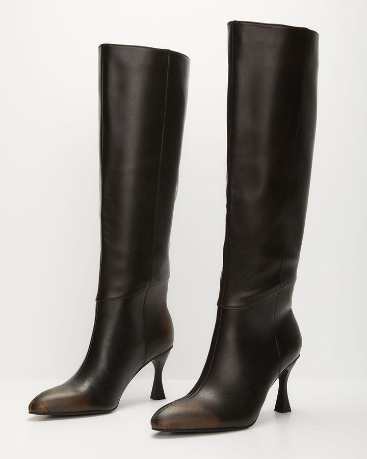 Autumn Stroll Heeled Knee High Boots