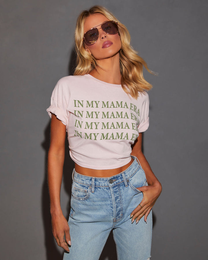 In My Mama Era Graphic Tee Pink