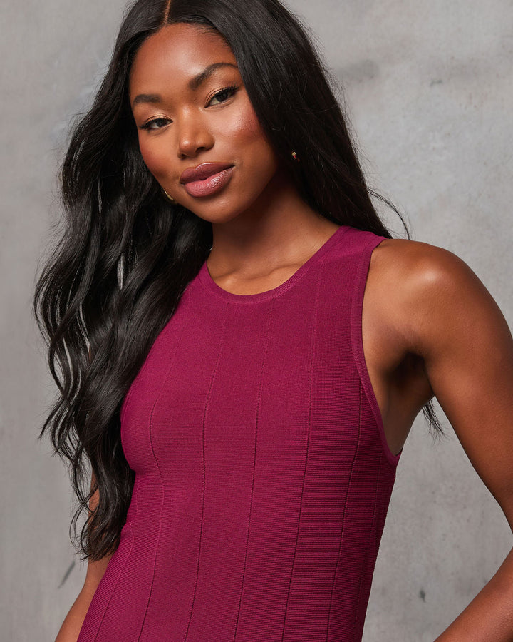 Right Moment Drop Waist Pleated Maxi Dress