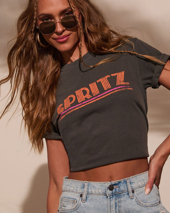 Spritz Short Sleeve Graphic Tee Charcoal