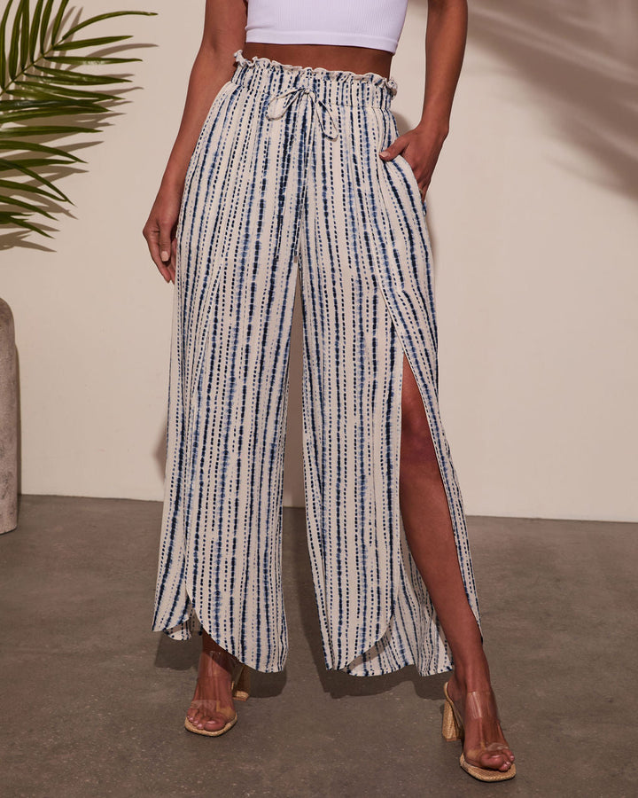 Jessey Abstract Side Slit Pants