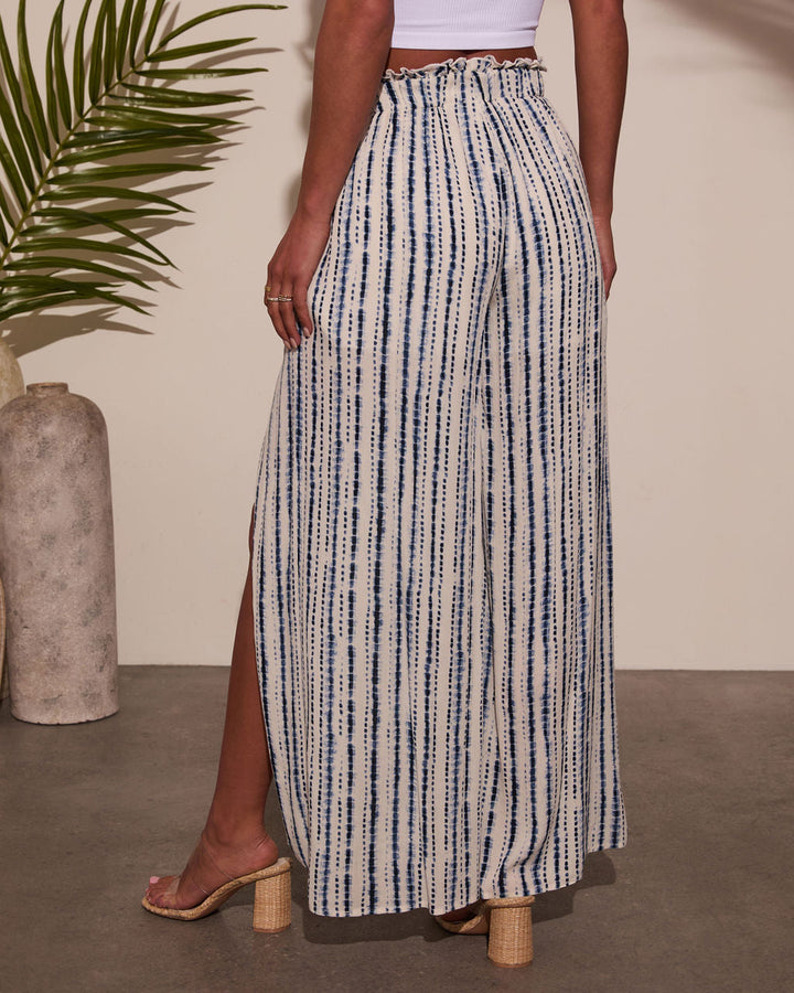 Jessey Abstract Side Slit Pants