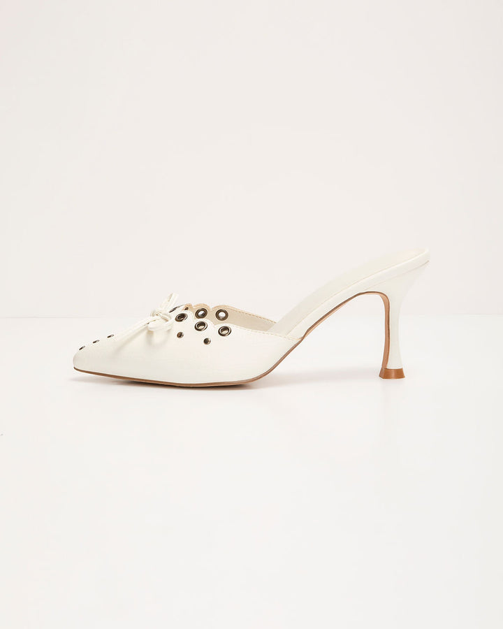 Brianne Grommet Pointed Toe Mule